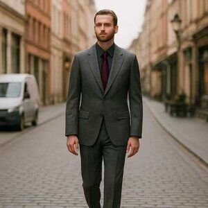Men's 100% Wool Suit Set (Made with Imported British Wool)